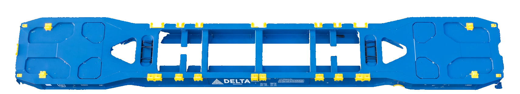 Delta Ankara Sggns(s) 80′ container carrier photographed from directly above